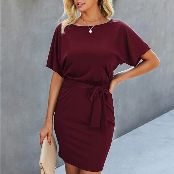 Boho fitted belted mini dress - Picture 4 of 16